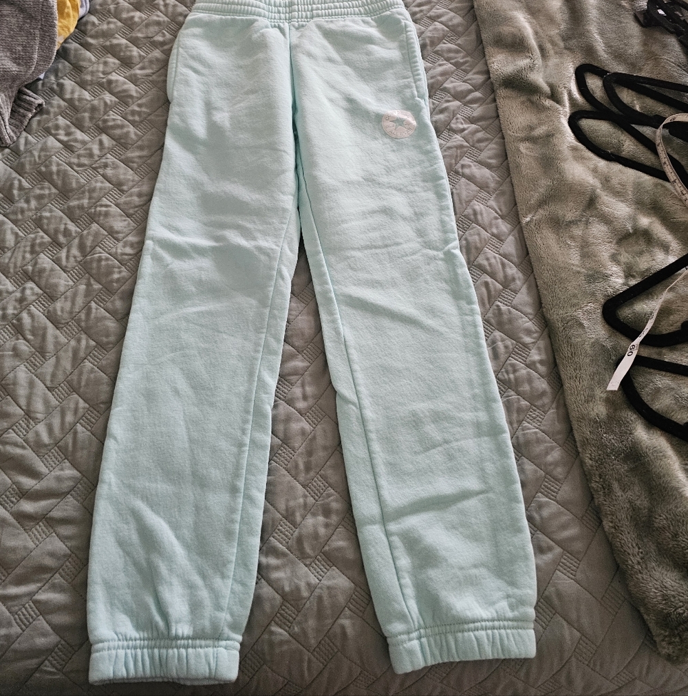Converse Light Blue Kids Joggers Size M